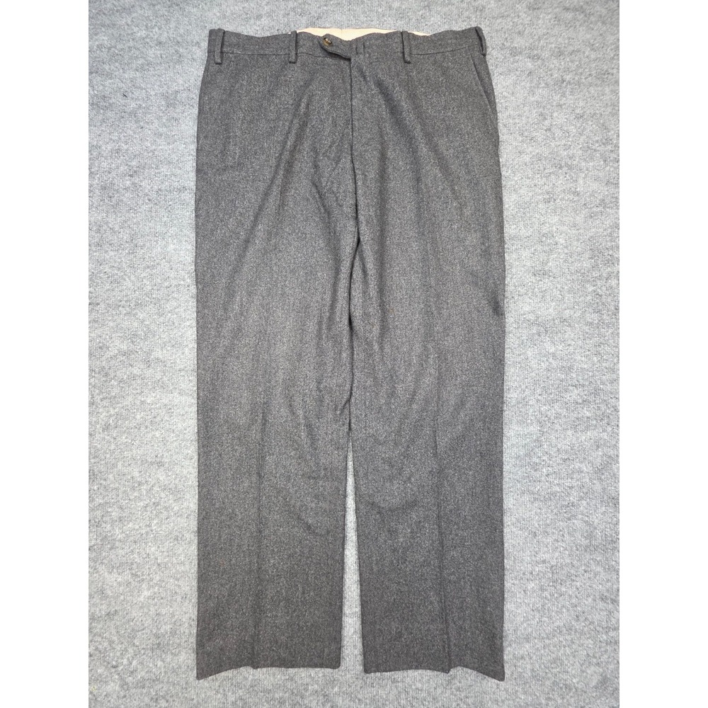 Loro PIana Wool Trouser Dress Pants Men's 52 (FITS 36 x 30) Gray Straight Leg